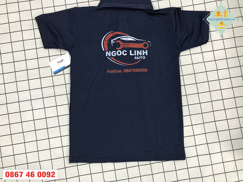 Áo Thun Đồng Phục In Logo Ngọc Linh Auto