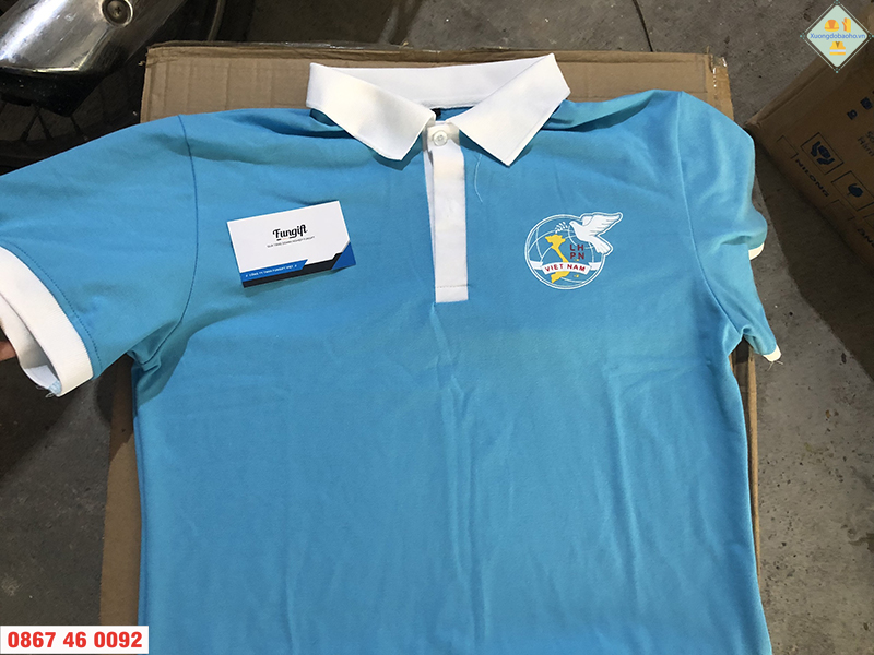 Áo polo in logo theo yêu cầu