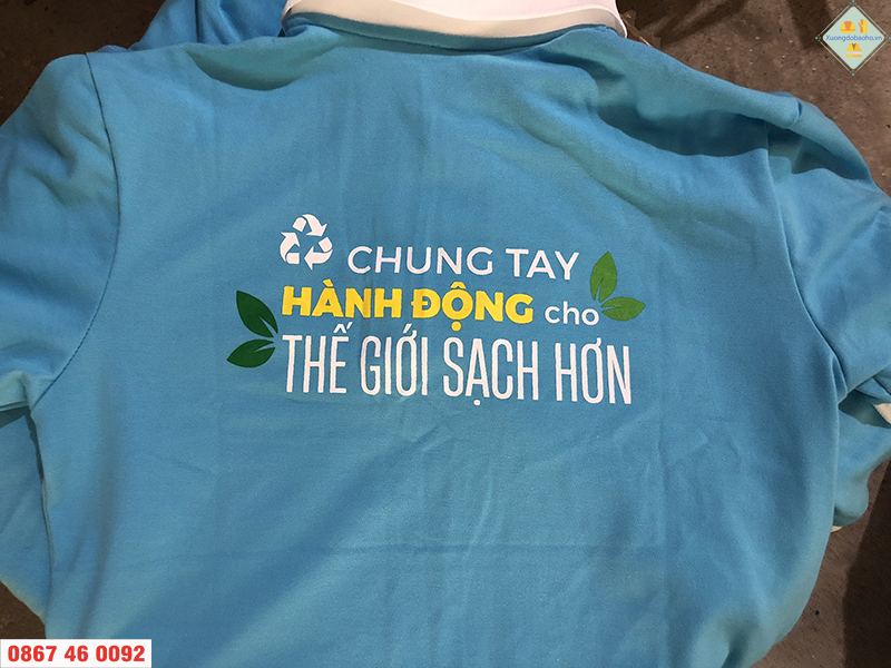 Chuyên may áo đồng phục in logo theo yêu cầu