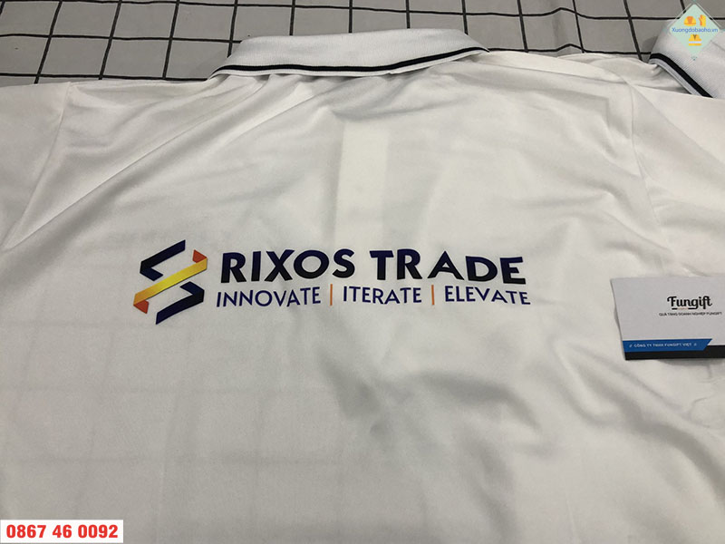 áo thun đồng phục in logo cho Rixos Trade